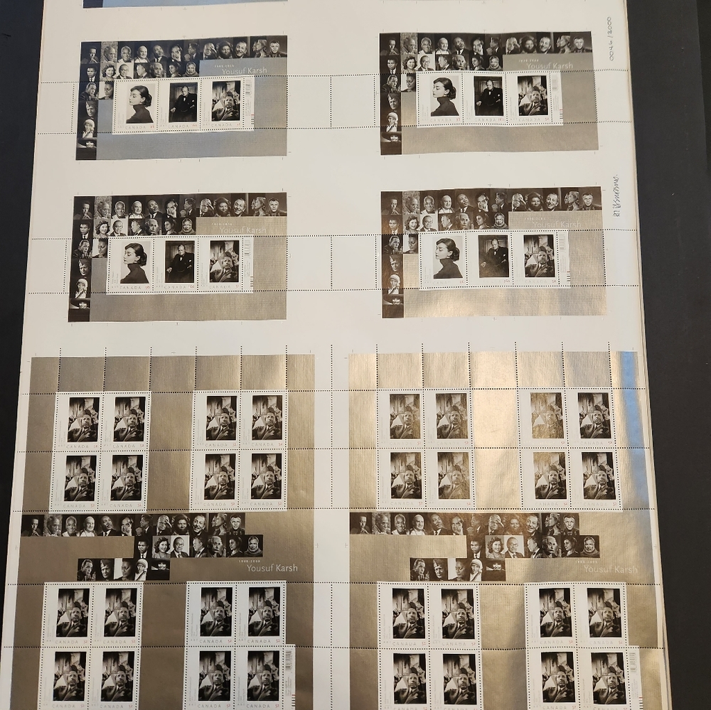 Stamps Canada Post limited edition Yusuf Karsh 2008 0046/3000/